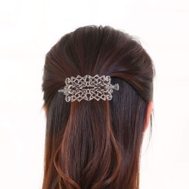 Viking Knot Hair Clips Alloy Retro Hair Slide Barrettes Hair for Long Hair