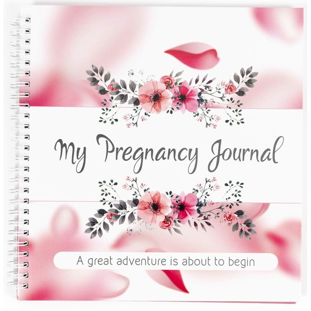 My Pregnancy Journal and Baby Memory Book with Stickers - Baby Scrapbook and Photo Album - Perfect Pregnancy Gifts for First Time Moms - Pregnancy Journal Memory Book