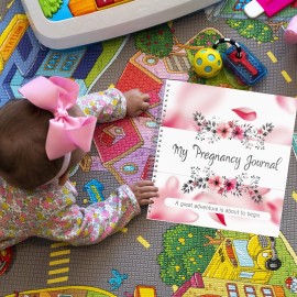 My Pregnancy Journal and Baby Memory Book with Stickers - Baby Scrapbook and Photo Album - Perfect Pregnancy Gifts for First Time Moms - Pregnancy Journal Memory Book