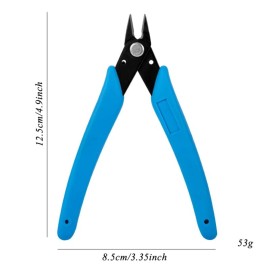 AKOAK 1 Pack Stainless Steel Nail Art Scissors, Rhinestone Remover, Metal Chain, Cutter, 5 Diagonal Pliers, Manicure Tools