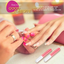 FANDAMEI 45 Pcs Nail Glue for Press Ons, 0.07 oz for Each Strong Nail Bond Glue for Nail Tips Acrylic NailsLong-Lasting for Press On Nails