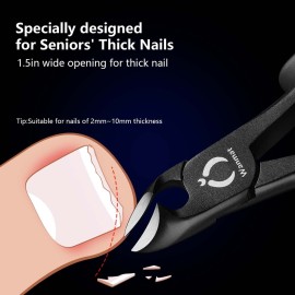 Toenail Clipper Thick Nails Cutter: Long Handle Heavy Duty Nail Cut for Seniors
