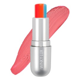 Winky Lux Rainbow Tri Tinted Lip Balm - Hydrating, Nourishing Lip Care with Jojoba Oil & Vitamin E, Sheer Pink Tint, Moisturizes & Softens Dry Lips, Buttery Soft with Juicy Finish