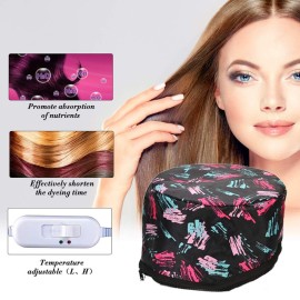 Alotlucky Hair Thermal Steamer Treatment SPA Cap Nourishing Care Hat with Adjustable Temperature Control,Moisturize and Nourish, Hair Care for Home Use(Black) Alotlucky Hair Thermal Steamer Treatment SPA Cap Nourishing Care Hat with Adjustable Temperature Control,Moisturize and Nourish, Hair Care for Home Use(Black)