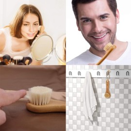 Facial Cleansing Brush, Natural Horsehair Exfoliator Face & Body Brush Wooden Handle, Dry Soft Brush for Smooth Radiant Skin, Lymphatic Drainage, Unclogging Pores, Reduce Swelling, Removing Blackhead Facial Cleansing Brush, Natural Horsehair Exfoliator Face & Body Brush Wooden Handle, Dry Soft Brush for Smooth Radiant Skin, Lymphatic Drainage, Unclogging Pores, Reduce Swelling, Removing Blackhead