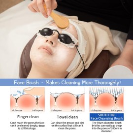 Facial Cleansing Brush, Natural Horsehair Exfoliator Face & Body Brush Wooden Handle, Dry Soft Brush for Smooth Radiant Skin, Lymphatic Drainage, Unclogging Pores, Reduce Swelling, Removing Blackhead Facial Cleansing Brush, Natural Horsehair Exfoliator Face & Body Brush Wooden Handle, Dry Soft Brush for Smooth Radiant Skin, Lymphatic Drainage, Unclogging Pores, Reduce Swelling, Removing Blackhead