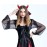 ELEARD Halloween Devil Horn Headband for Women Red Silver Rhinestone Devil Horns Halloween Party Costume Headband Hair Accessories