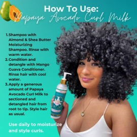 Kurlee Belle Papaya Avocado Curl Milk