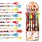 TINYMILLS 24 Pcs Circus Carnival Multi Point Stackable Pencil with Eraser for Circus Carnival Birthday Party Favor Prize Carnival Goodie Bag Stuffers