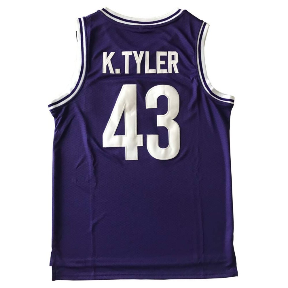 Kenny Tyler Shirts 43 K.Tyler Basketball Jersey (Purple, Large)