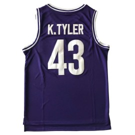 Kenny Tyler Shirts 43 K.Tyler Basketball Jersey (Purple, Large)