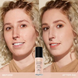 Milani Conceal + Perfect 2-in-1 Foundation + Concealer - Alabaster (1 Fl. Oz.) Cruelty-Free Liquid Foundation - Cover Under-Eye Circles, Blemishes & Skin Discoloration for a Flawless Complexion Milani Conceal + Perfect 2-in-1 Foundation + Concealer - Alabaster (1 Fl. Oz.) Cruelty-Free Liquid Foundation - Cover Under-Eye Circles, Blemishes & Skin Discoloration for a Flawless Complexion