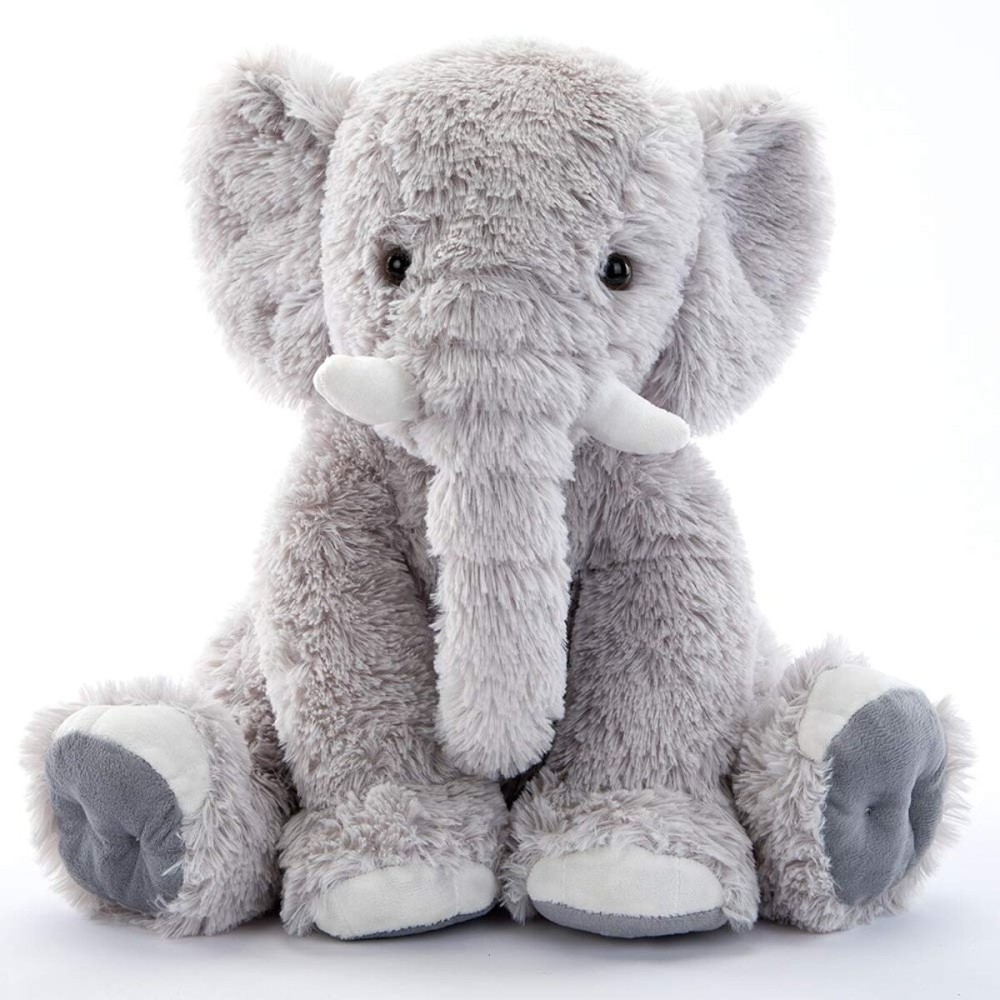 MorisMos Large Elephant Stuffed Animal, 19.6inch Soft Stuffed Elephant Plush Companion Gifts for Girls Boys, Gray