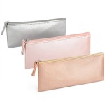 SumDirect PU Leather Cosmetic Pencil Bags - Small Soft Makeup Pouch with Zipper, Pencil Pouch Case Simple Comestic Organizer