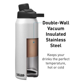 CamelBak Chute Mag 20oz Vacuum Insulated Stainless Steel Water Bottle, White CamelBak Chute Mag 20oz Vacuum Insulated Stainless Steel Water Bottle, White