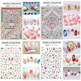 1500+ Patterns Christmas Nail Art Stickers Decals, Kalolary Self-adhesive Nail Stickers Santa Claus Snowflake Snowman Christmas Bell Tree Stick Elk for Christams Nail Decorations (12 Sheet Large Size) 1500+ Patterns Christmas Nail Art Stickers Decals, Kalolary Self-adhesive Nail Stickers Santa Claus Snowflake Snowman Christmas Bell Tree Stick Elk for Christams Nail Decorations (12 Sheet Large Size)