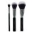 Powder Makeup Brushes Set - Beauty Junkees 3pc Face Body Make Up Brush, Large Fluffy Finishing, Blush Bronzer Multitasker, Setting; Loose, Pressed, Minerals; Synthetic, Vegan Cruelty Free
