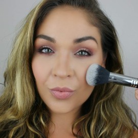 Powder Makeup Brushes Set - Beauty Junkees 3pc Face Body Make Up Brush, Large Fluffy Finishing, Blush Bronzer Multitasker, Setting; Loose, Pressed, Minerals; Synthetic, Vegan Cruelty Free