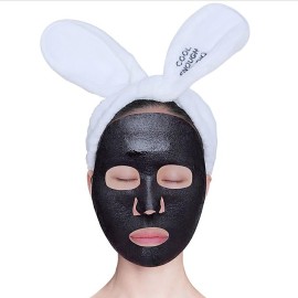 Linsiter Headband Wire Rabbit Ear Facial Washing, Coral Fleece Bathroom Headband Soft Spa Hairband for Washing Face, White Linsiter Headband Wire Rabbit Ear Facial Washing, Coral Fleece Bathroom Headband Soft Spa Hairband for Washing Face, White