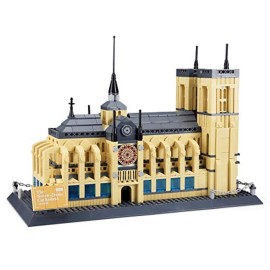 Apostrophe Games Notre-Dame Cathedral Building Block Set (1378 Pieces) Paris\'s Notre Dame Cathedral Famous Landmark Series - Architecture Model for Kids and Adults