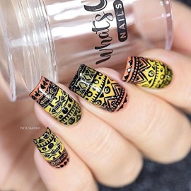 Whats Up Nails - Jumbo Clear Stamper & Scraper for Stamped Nail Art Design