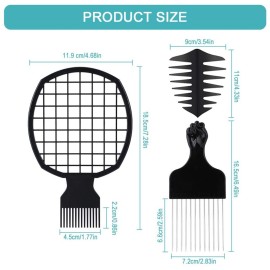 Comb Afro Hair Comb Set Include Afro Hair Pick & DIY & Wide Tooth Comb for Hair & Dreads, Hair, Weave Dreadlocks for Set for Home Salon Hair