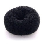 Beaute Galleria Hair Donut Bun Maker Ring Style Mesh Chignon Ballet Sock Bun (Mini, Black)