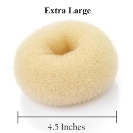 Beaute Galleria Hair Donut Bun Maker Ring Style Mesh Chignon Ballet Sock Bun (X-Large, Beige/Blonde) Beaute Galleria Hair Donut Bun Maker Ring Style Mesh Chignon Ballet Sock Bun (X-Large, Beige/Blonde)