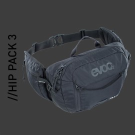 evoc Hip Pack 3, Black, incl. 1,5l Hydration Bladder