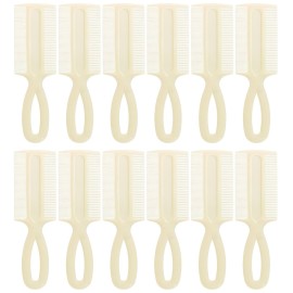 Comfort Axis Double-sided Fine Tooth Baby Comb, 12 Pack
