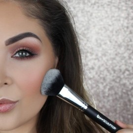 Contour Highlighter Makeup Brush Set - Beauty Junkees 5pc Brushes Kit with Blender Sponge for Full Face Contouring Sculpting Highlighting with Powder Cream Cosmetics, Soft Synthetic Vegan Contour Highlighter Makeup Brush Set - Beauty Junkees 5pc Brushes Kit with Blender Sponge for Full Face Contouring Sculpting Highlighting with Powder Cream Cosmetics, Soft Synthetic Vegan