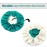 greatremy Satin Hair Bonnet Sleep Cap,Silky Bonnets for Women Curly Natural Hair Green/Beige Sleeping Night Cap Big Large Bonnet Adjustable Double Layer with Drawstring