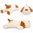 ERDAO Dog Plush Pillow, Soft Stuffed Animals Toy Dog Plushie Body Pillow Gifts for Kids Girls Boys (Brown, 17.7 inch)