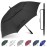 Gonex 62 Inch Extra Large Golf Umbrella, Automatic Open Travel Rain Umbrella with Windproof Water Resistant Double Canopy, Oversize Vented Umbrellas for 2-3 Men and UV Protection, Black