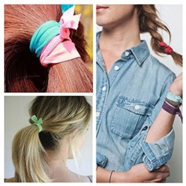 Hair Ties Ponytail Holders 20Pack Yoga Twist Hair Bands Accessories (26)