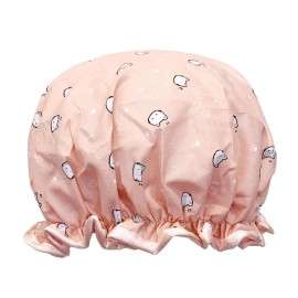 allydrew Reusable Women\'s Waterproof Shower Caps for Long Hair, Kitties