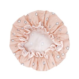 allydrew Reusable Women\'s Waterproof Shower Caps for Long Hair, Kitties