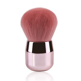 Foundation Brush,Daubigny Large Pink Powder Brush Flat Arched Premium Durable Kabuki Makeup Brush Perfect For Blending Liquid,Cream and Flawless Powder,Buffing, Blending,Concealer