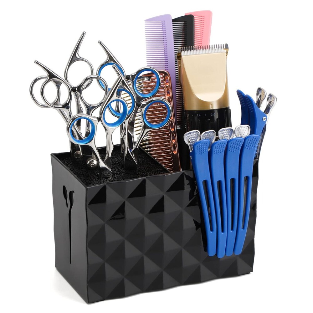 Segbeauty Hair Salon Shear Holder, Professional Hair Cutting Tool Case Hair Brush Holder, Barber Supplies Storage Box Hair Clips Combs Barber Accessories Organizer for Stylists Hairdresser Groomer Segbeauty Hair Salon Shear Holder, Professional Hair Cutting Tool Case Hair Brush Holder, Barber Supplies Storage Box Hair Clips Combs Barber Accessories Organizer for Stylists Hairdresser Groomer