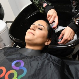 FRAMAR Black Salon Cape - Shampoo Hair Cape, Salon Color Capes, Chemical Capes For Hairstylist, Hair Dressers Drape, Cosmetology Supplies, Barber Supplies - Snap Closure & Rubberized FRAMAR Black Salon Cape - Shampoo Hair Cape, Salon Color Capes, Chemical Capes For Hairstylist, Hair Dressers Drape, Cosmetology Supplies, Barber Supplies - Snap Closure & Rubberized