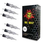 BIGWASP 4th Generation Premium Tattoo Needle Cartridges 10 Bugpin 15 Round Liner (15RL) 20Pcs