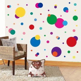PARLAIM Wall Stickers for Bedroom Living Room, Polka Dot Wall Decals for Kids Boys and Girls (160 Circles)