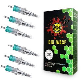 BIGWASP 4th Generation Premium 1205M1 Tattoo Needle Cartridges 12 Standard 5 Single Stack Magnum (5M1) 20Pcs