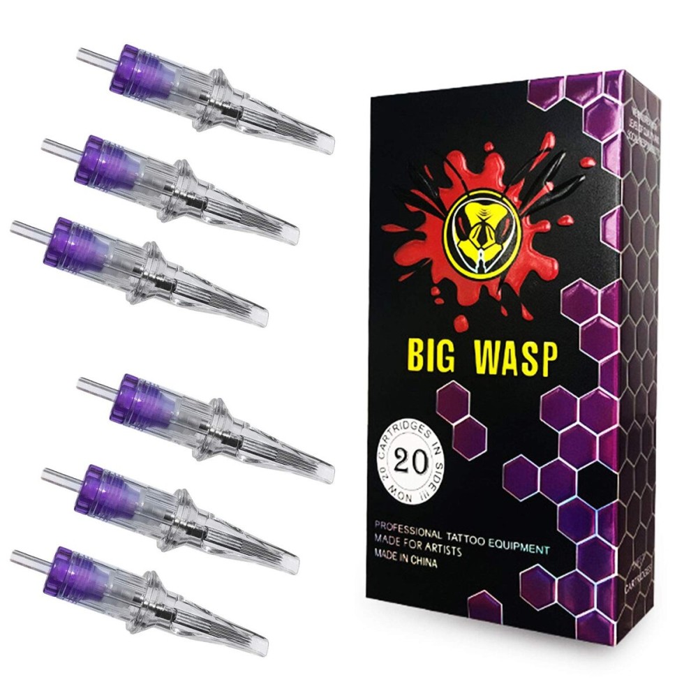 BIGWASP 4th Generation Premium Tattoo Needle Cartridges 12 Standard 7 Curved Magnum (7RM) 20Pcs BIGWASP 4th Generation Premium Tattoo Needle Cartridges 12 Standard 7 Curved Magnum (7RM) 20Pcs