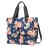 H HIKKER-LINK Womens Large Floral Waterproof Diaper Bag Weekend Bags Handbag for Mom Tote Bag Changing Pad Dark Blue