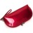 ZLMBAGUS Fashion Cosmetic Bag Patent Leather Makeup Pouch Wristlet Zipper Makeup Case Holder Coin Purse Clutch Red