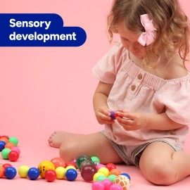 Bouncy Balls Assorted Bulk Toys Pack 25psc 1.26inch 32mm - Super Ball for Toddlers and Adults Party Favors Pinata Filler Goodie Bags Stuffers for Kids Treasure Box Toys for Classroom Carnival Prizes