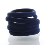 My Lello Large Thick Premium Elastic Ponytail Holder Seamless Hair Bands Navy Blue 100pcs
