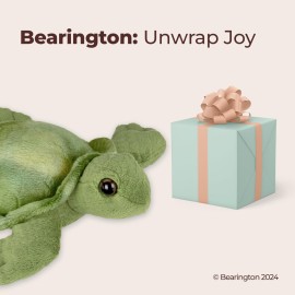 Bearington Collection Lil\' Shelton Plush Sea Turtle Stuffed Animal, 7 Inches - Turtle Plush