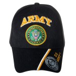 Officially Licensed United States Army Embroidered Black Baseball Cap